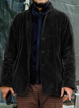 2025独立站欧美 跨境爆款男装外套coat overcoat棕色潮流夹克上衣