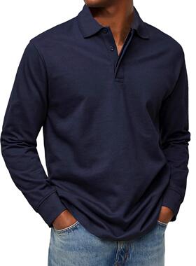 2025新款跨境欧美亚马逊独立站男士Polo衫休闲长袖纽扣翻领衬衫sh