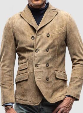 2025新款跨境独立站wish欧美 热卖爆款男装复古休闲外套coat over