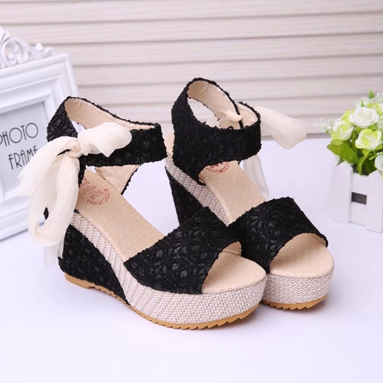 . High Heels Sandals Summer Women Open Wedges Platform Shoes