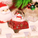 圣诞节系列个性键帽雪人单个透光树脂键帽定制客制化十字轴礼物