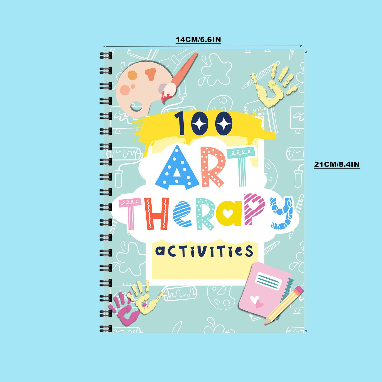 跨境现货 100 Art Therapy Activities艺术心理健康本