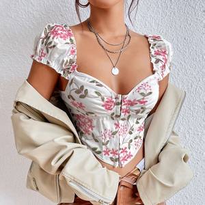 Autumn new sexy hot girl top buttoned vest