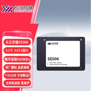长江存储 SE006 企业级固态硬盘 2.5英寸 SATA接口 480G 960G