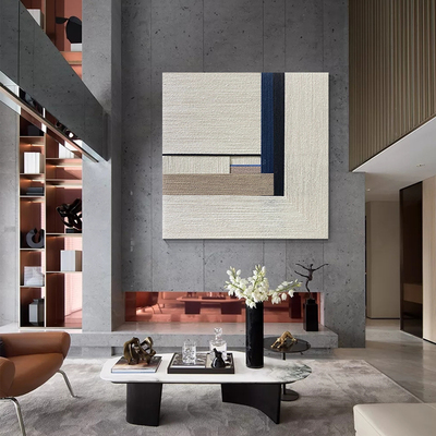 手工编织线绳装饰画侘寂风实物画酒店样板房设计师艺术装置画