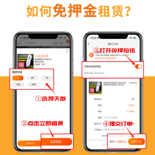 免押链接--仪器租赁专用（单拍不发货）