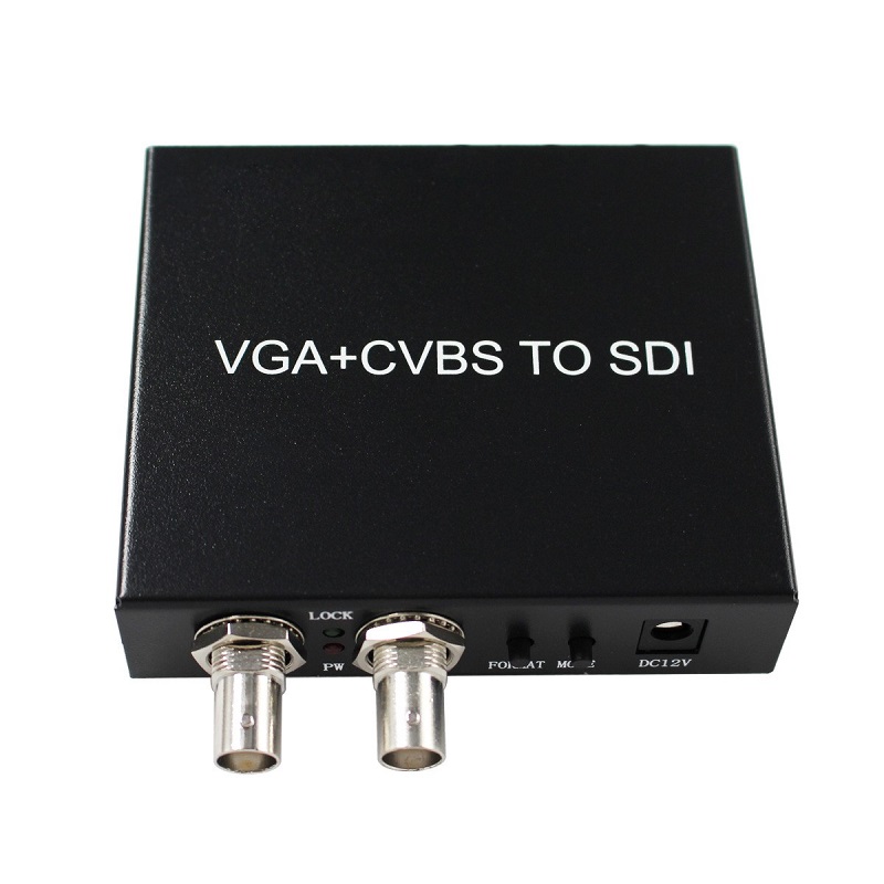 SDI转VGA/AV/SDI转换器一分三高清3GSDI转VGA/AV分配器切换器1分3