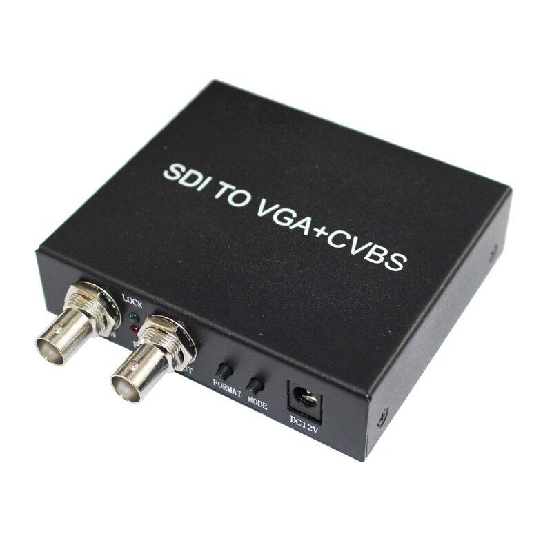 SDI转VGA/AV转换器分配器高清供电SDI转VGA/AV分配器一分二1进2出