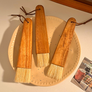 ins厨房专用蛋液刷猪鬃毛刷烘焙细毛刷扁刷清洁刷家用烧烤油刷子