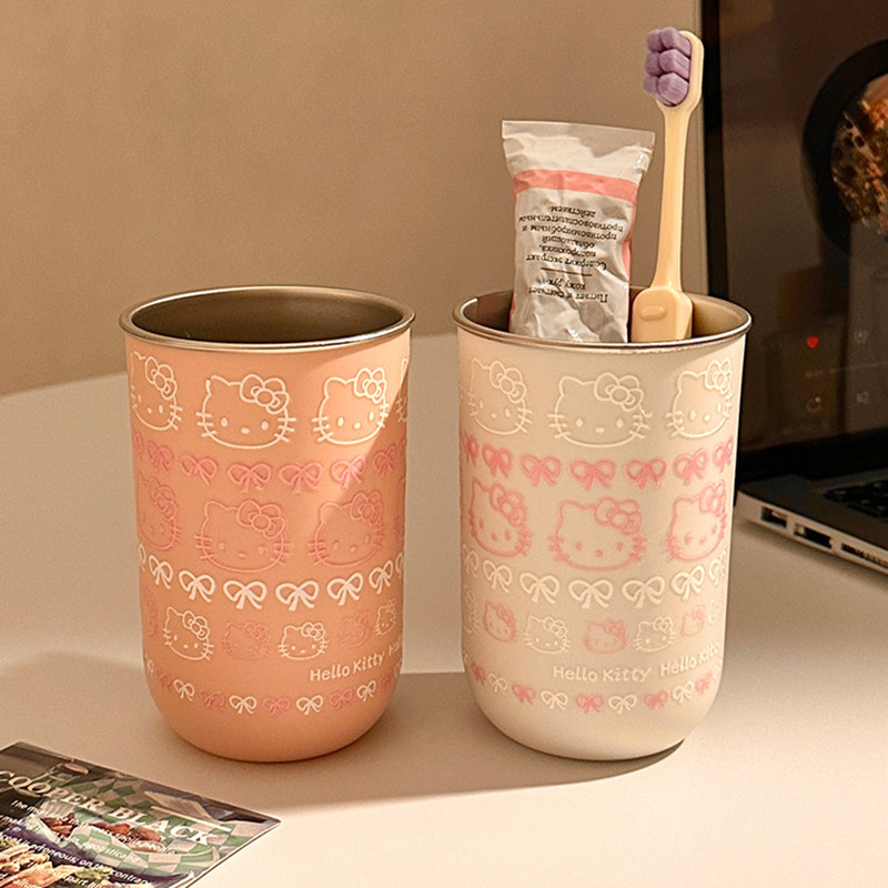 日式可爱猫咪漱口杯高颜值家用不锈钢洗漱杯子学生宿舍刷牙杯牙具,家庭/个人清洁工具,洗漱杯,淘宝优惠券,粉丝福利购,淘宝优惠卷