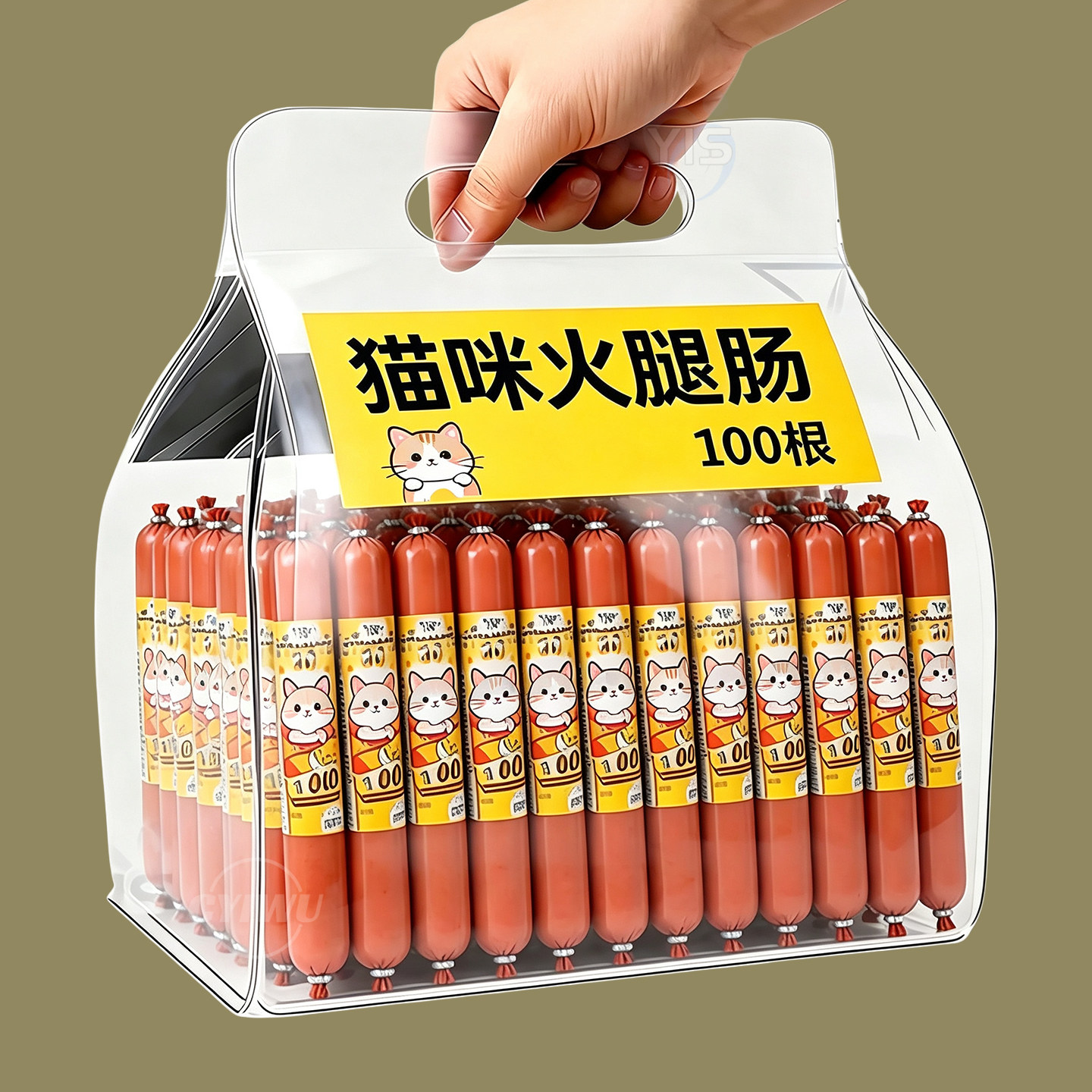 猫咪火腿肠低盐高钙奖励零食
