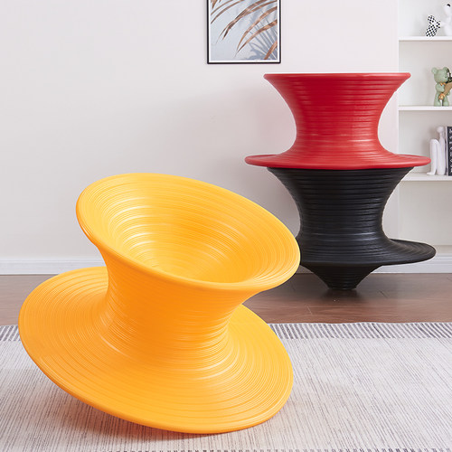 网红陀螺椅儿童感统训练平衡旋转椅创意商场休闲儿童椅户外不倒翁