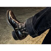 American retro distressed Chelsea boots for both men and women, Amis Kaki embroidered Western cowboy boots, handcrafted work boots thumbnail 6