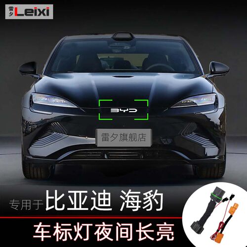 雷夕比亚迪海豹改装车标灯常亮
