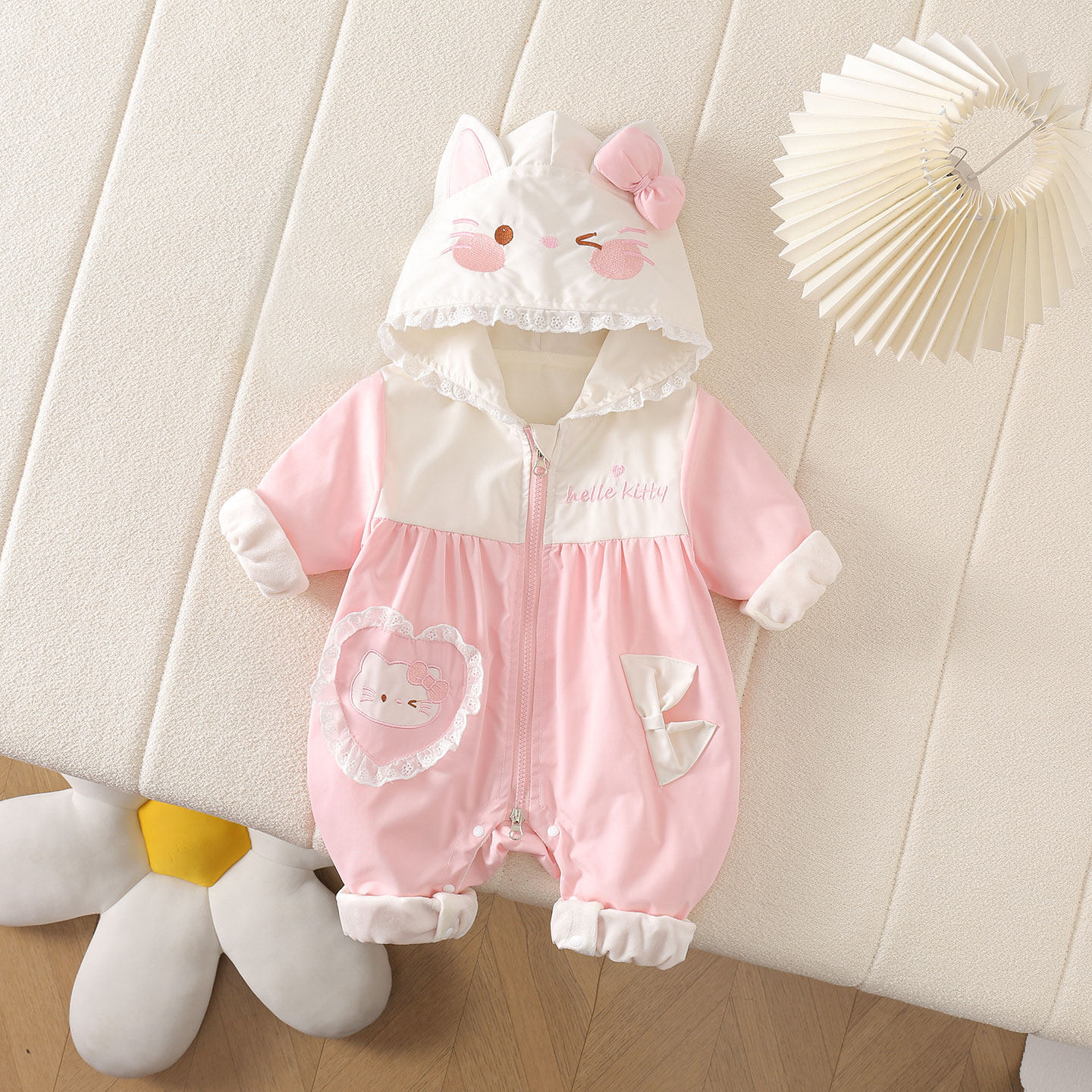 洋气婴幼儿外出服连体款春秋加绒双层哈衣女宝宝衣服秋款可爱哈衣,童装/婴儿装/亲子装,连身衣/爬服/哈衣,淘宝优惠券,粉丝福利购,淘宝优惠卷