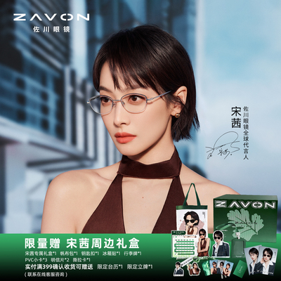 【宋茜同款】佐川韩系文艺风减龄超轻钛半框时尚眼镜女P90378