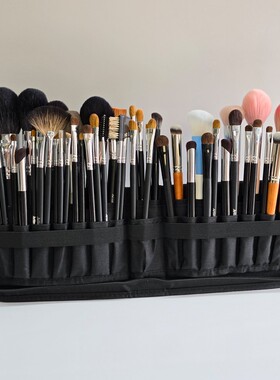 化妆刷包收纳包化妆师专用便携高级可立式防尘大容量