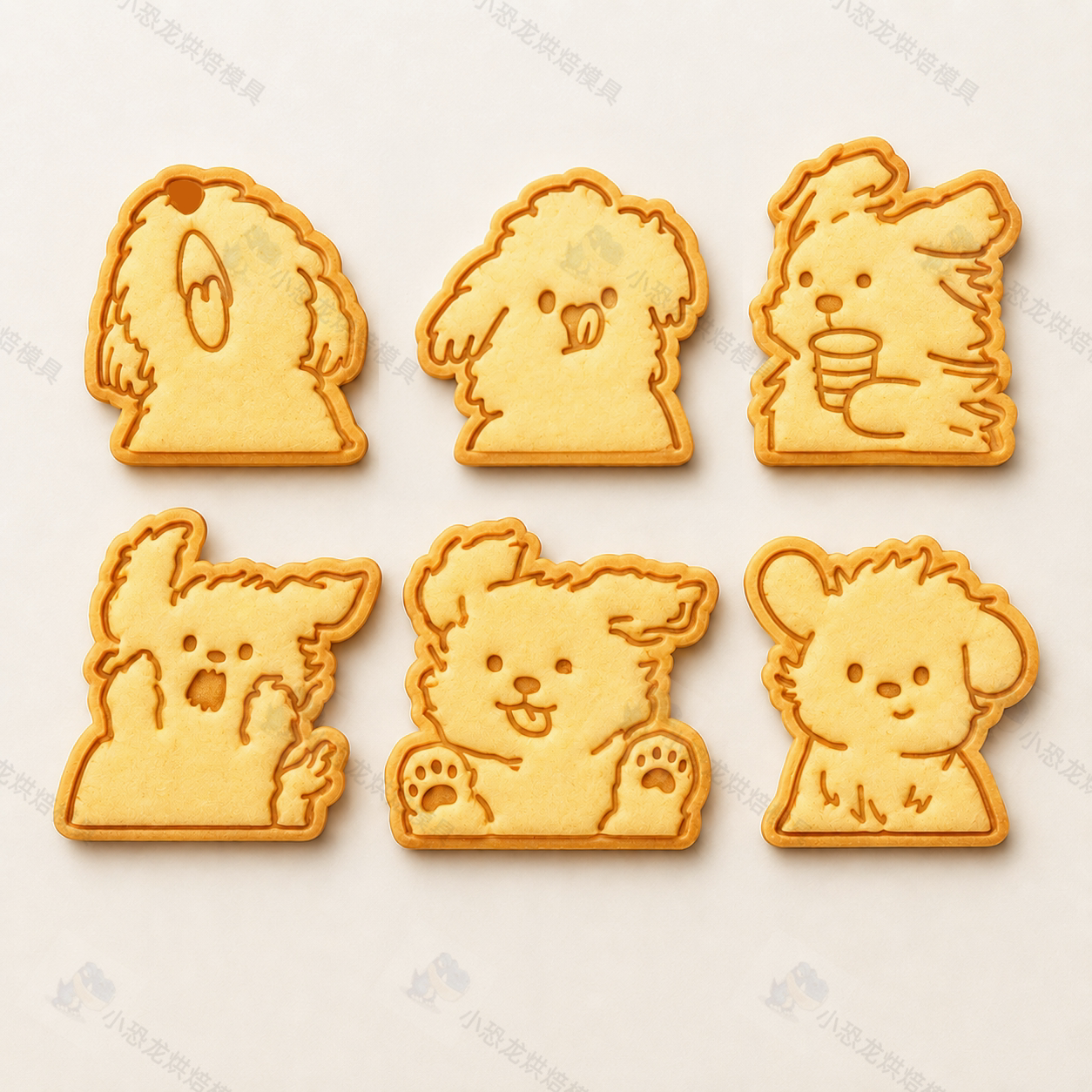 潦草小狗饼干模具狗狗零食模具图片