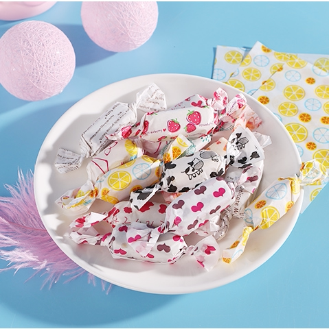 100张可爱新款牛轧糖包装纸糖纸糖果纸牛扎糖手工糖纸diy烘焙家用