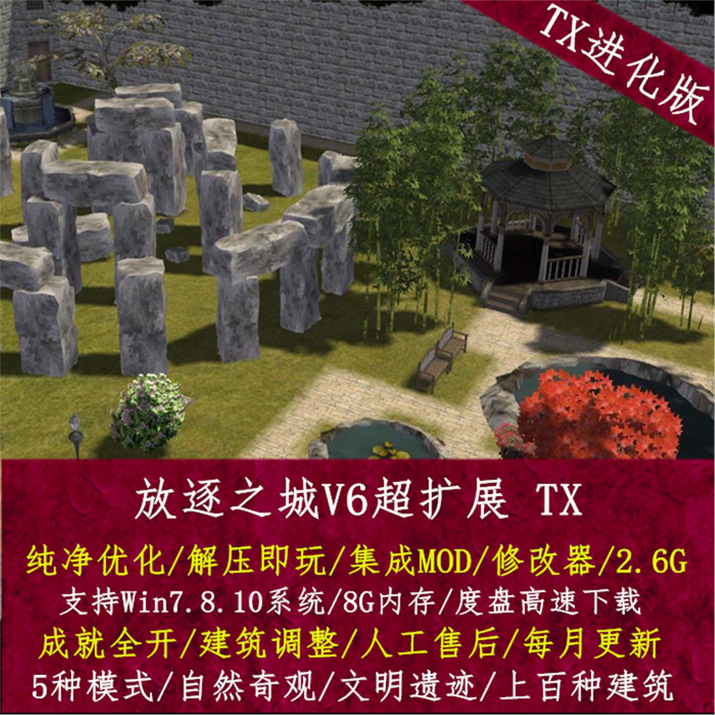 PC单机游戏 放逐之城V6 SIM模拟经营 内置修改器 中文解压即玩