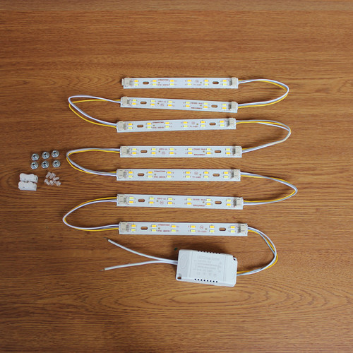 灯条15cm组合led灯芯片多边形吸顶灯替换配件三色变光灯珠灯带