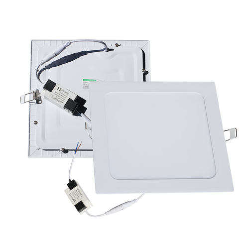 嵌入式led平板灯方形面板灯石膏板开孔弹簧卡扣灯PVC天花吊顶灯