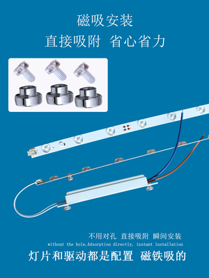 新款办公灯替换灯条led灯芯透镜长条灯片1.2米吊灯教室灯改造灯板