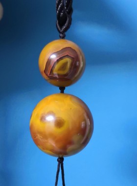 战国红玛瑙眼睛象形葫芦吊坠项链