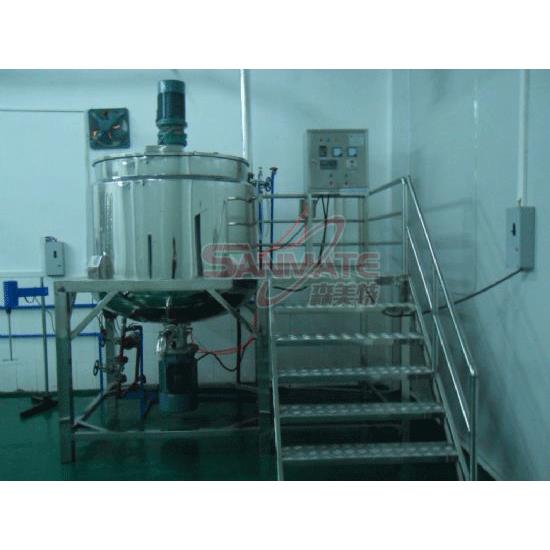 洗发水护肤品清洁剂清新剂反应搅拌罐1000L电加热乳化搅拌罐