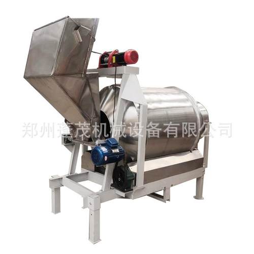 厂家供应酱菜腌制搅拌机牛肉干搅拌罐辣椒酱滚筒拌料机自动上料