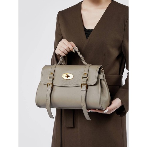 官方正品真皮邮差包牛皮手提单肩斜挎包托特包包女2025新款通勤公