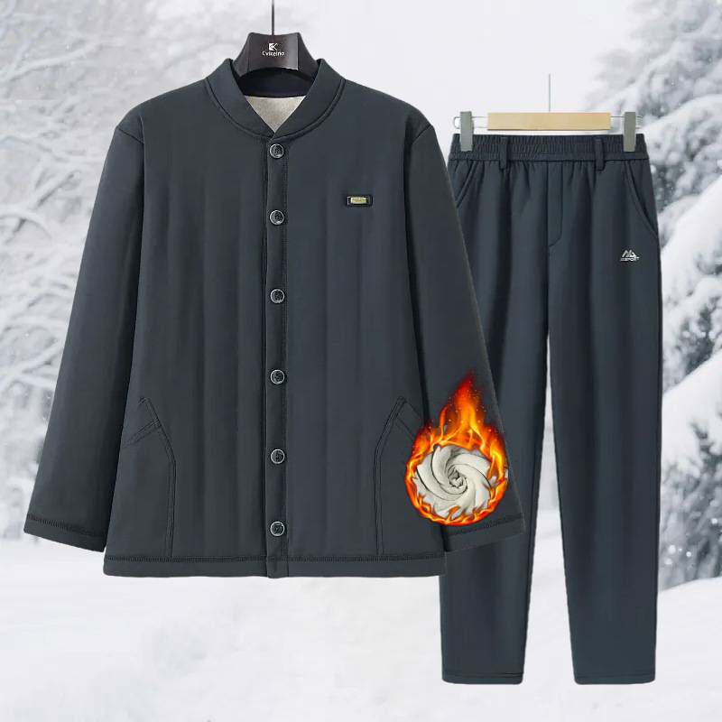官方正品爷爷秋冬保暖棉衣爸爸冬季居家棉服中老年人男士加绒加厚