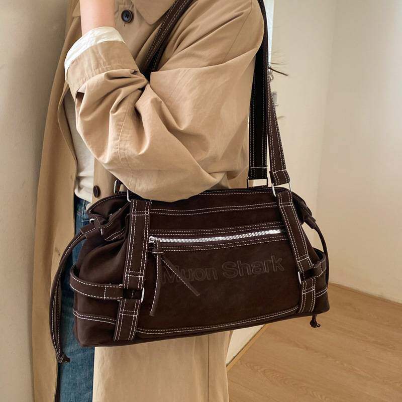 官方正品复古机车风时尚托特包2026新款休闲精致女百搭大容量手提