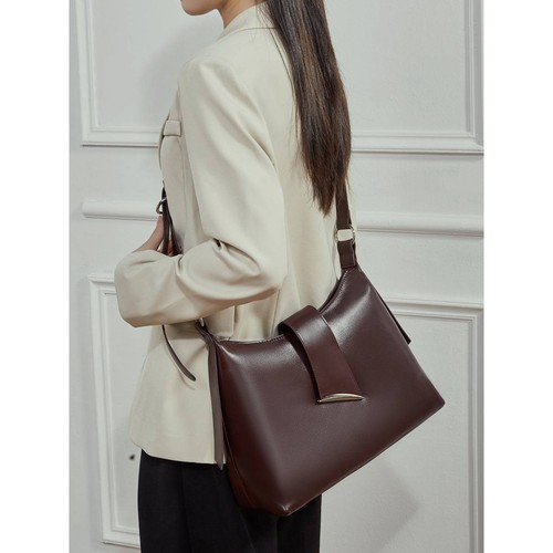 官方正品真皮女包大容量通勤托特包高级感轻奢hobo包2025新款单肩