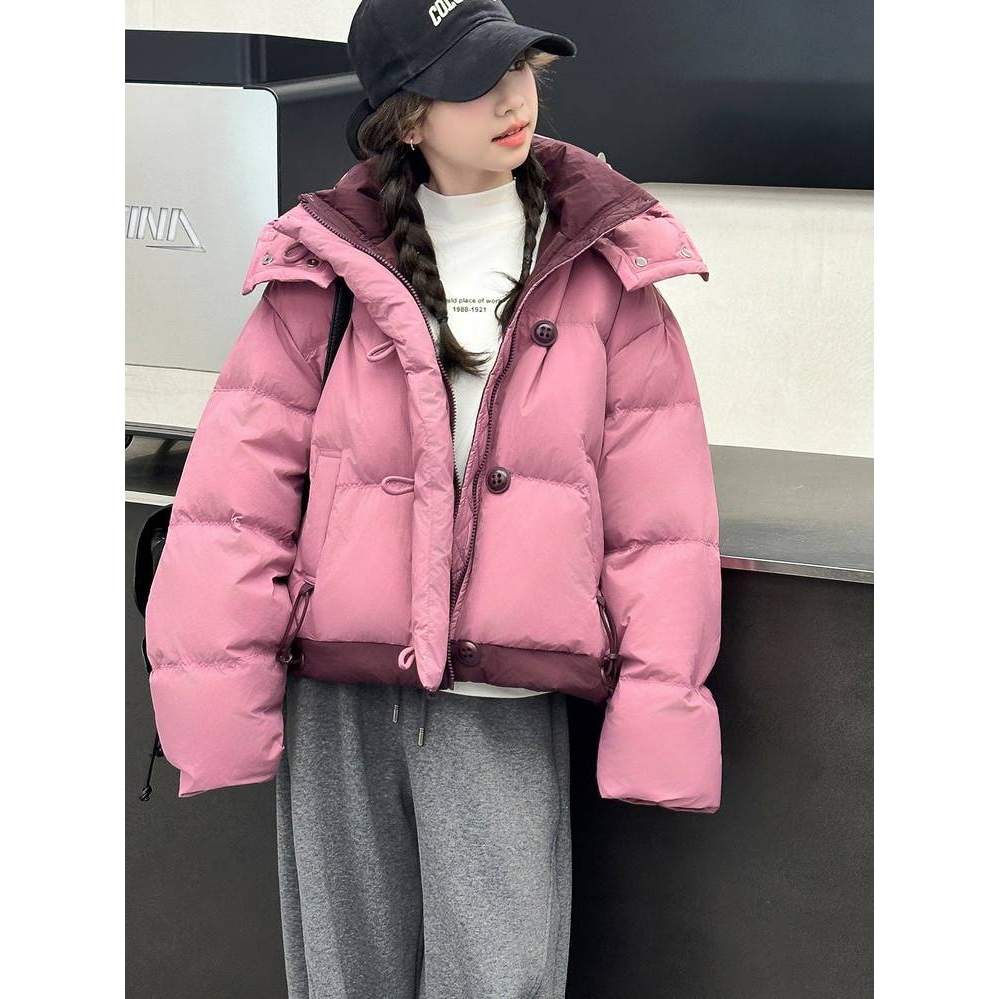 官方正品女童棉服冬季2025新款儿童夹棉冬装女孩加厚面包服女大童