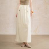 官方正品 直筒裙半身裙女设计感开叉高腰显瘦半身裙女 2026春夏新款