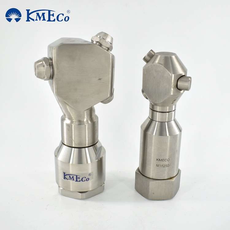 KMECO 不锈钢清洗喷头360°自旋转喷射清洗管道瓶罐桶桶槽容器