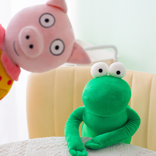 小红书同款pip and posy皮普的小猪毛绒公仔波西的青蛙玩偶礼物女