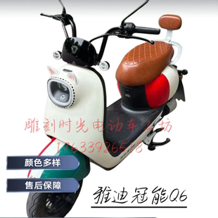 雅迪冠能Q6电动车外壳配件前泥板烤漆件前围边条大灯后泥板原厂件