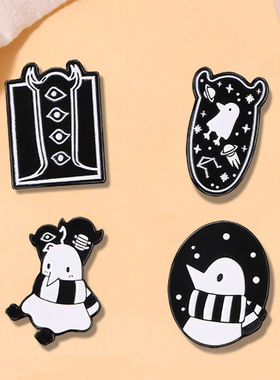 原创款星际外星人et胸针可爱创意个性衣服装饰书包扣金属徽章