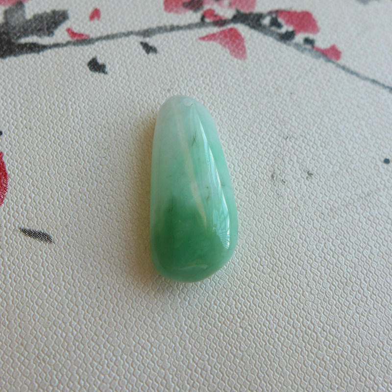 翡翠珠宝福贝龙头如意福瓜吊坠糯种满阳绿色飘花缅甸天然Aa货玉石