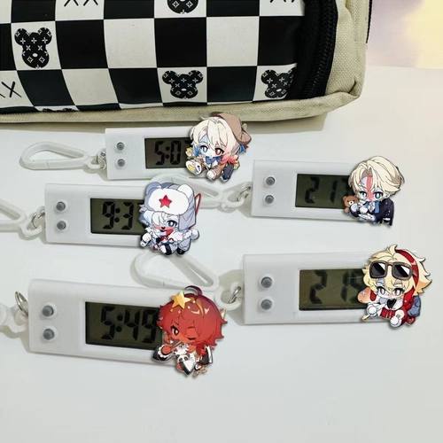 CH五常小挂表countryhumans国拟考试静音电子表书包挂件学生礼物