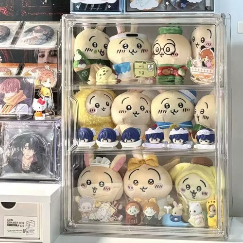 chiikawa展示柜透明可叠加