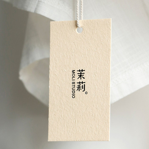 香草纸特种纸吊牌小清新
