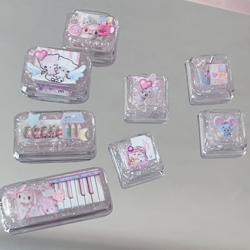 古早风键帽手作个性原创手作键帽xda键帽单手键盘可爱zuoya键帽