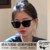 2025新款 适合方圆脸 黑色墨镜女款 高级感防紫外线开车太阳眼镜男