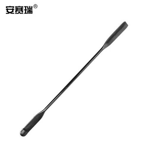 安赛瑞不锈钢微量药匙实验室取样药刮化学试剂药勺厚款双头一平一