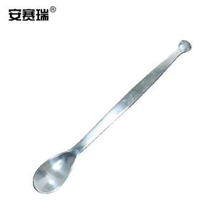 双头一大一小药 安赛瑞不锈钢药匙实验室取样勺子化学试剂药勺厚款