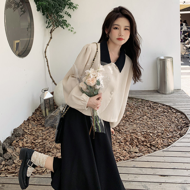 小香风套装裙女装早春季2025新款时尚洋气温柔风女神范复古两件套,女装套装/套裙,浙宝131