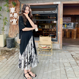 赫本风t恤半身裙成套搭配减龄套装裙女两件套小个子时尚干练气质，女装套装/套裙，象礼